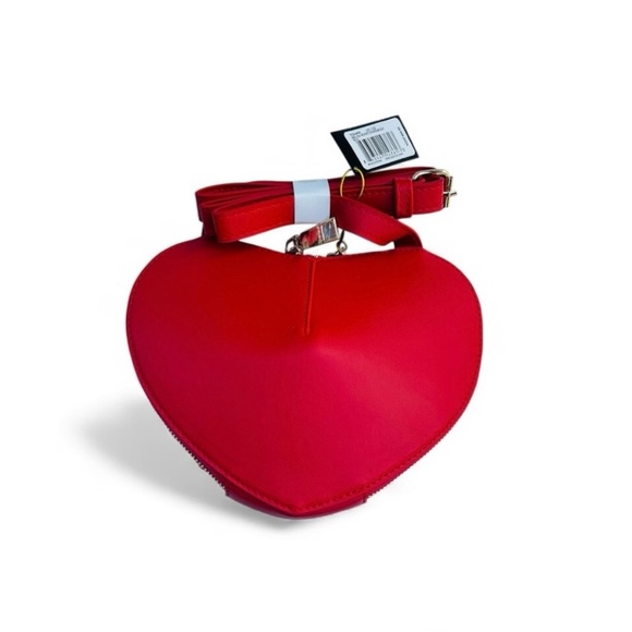 Bebe Bold Red Heart Crossbody Bag - Picture 2 of 2